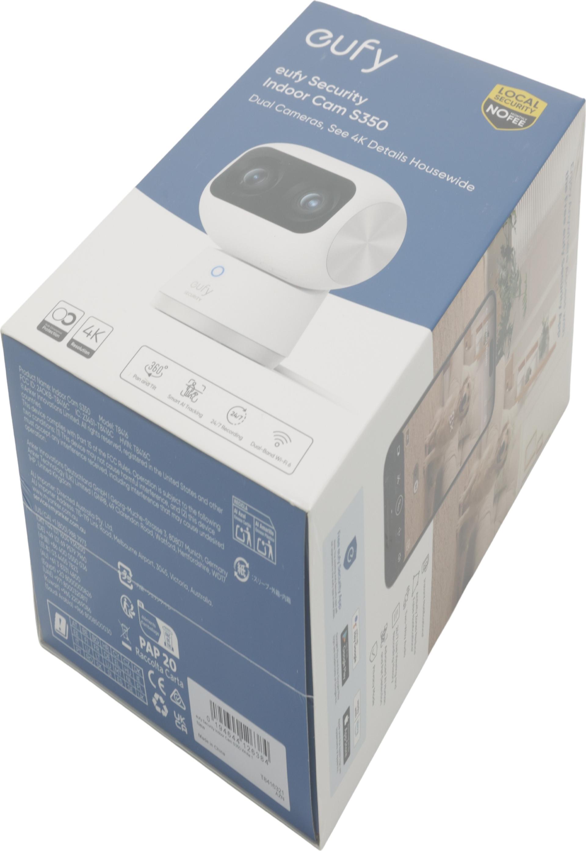 Eufy S350 4K Dual-Cam Netzwerk-Überwachungskamera Weiß