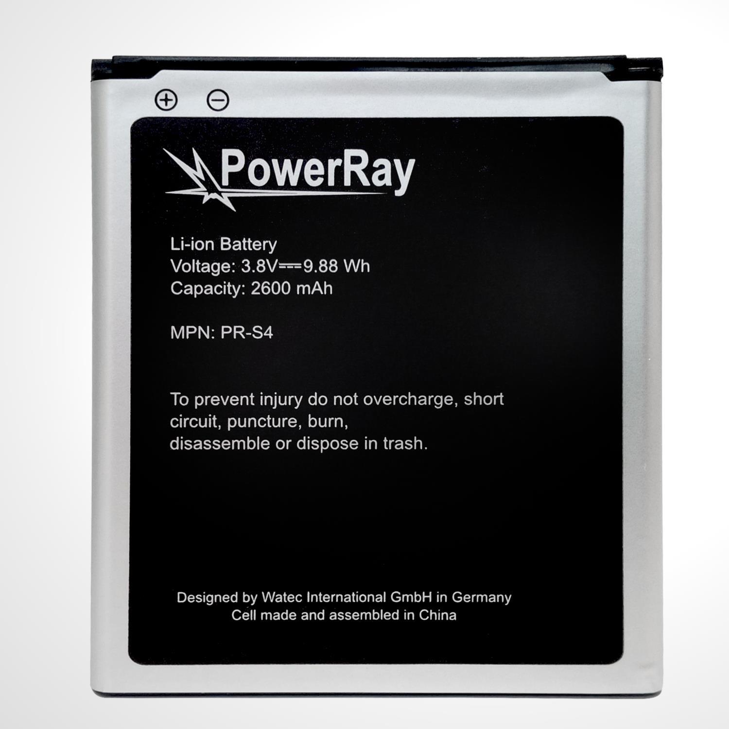 PowerRay Battery PR-S4 for Samsung Galaxy S4, 2600 mAh, Bulk (PR-S4)