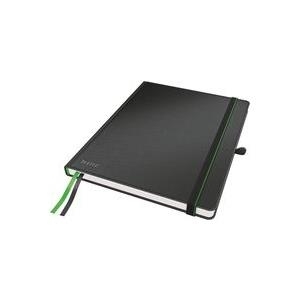 LEITZ Notizbuch Complete, iPad Format, liniert, schwarz 80 Blatt, 96 g/qm, elfenbein Papier, Lederoptik, Touch-and- (4474-00-95)