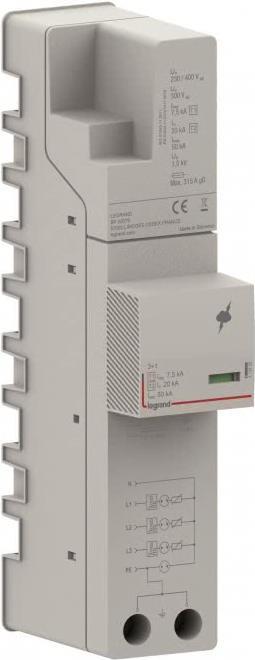 Legrand UEberspannungs-Kombiableiter fürSammelsch. ZPS T1+T2 7.5KA TT/TNS (412455)