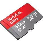 SanDisk Ultra Flash-Speicherkarte (microSDXC-an-SD-Adapter inbegriffen) (SDSQUAC-512G-GN6FA)