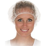 HYGOSTAR PE-Duschhaube, transparent, Größe: 530 mm aus Polyethylen, weiches Gummiband, wasserdicht - 100 Stück (1276)