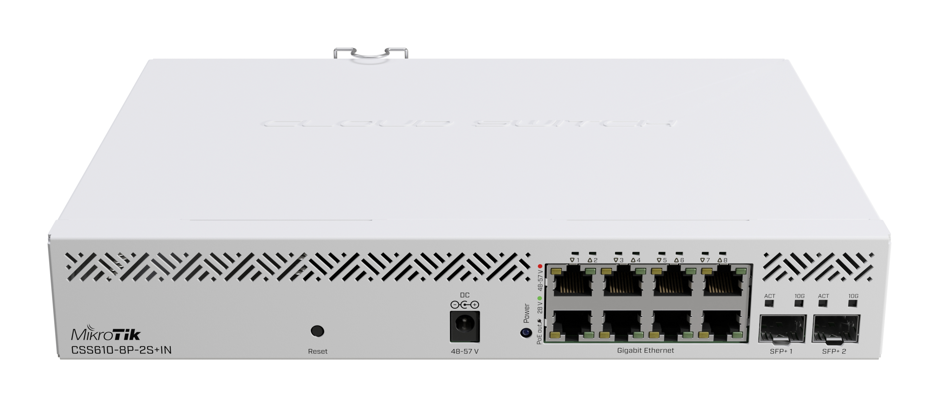 MikroTik CSS610-8P-2S+IN Managed Switch 8x Gigabit PoE+ 2x 10G SFP+ Weiß