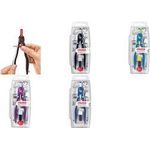 herlitz Schnellverstellzirkel my.pen, blau / weiß inkl. Ersatzminenbox, Stellschraube, Ersatzspitze - 1 Stück (50046768)