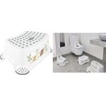 keeeper kids Tritthocker "tomek lion king, weiß mit Aufdruck Tragkraft: 80 kg, Oberfläche und Füße gummiert, - 1 Stück (1843110032500)