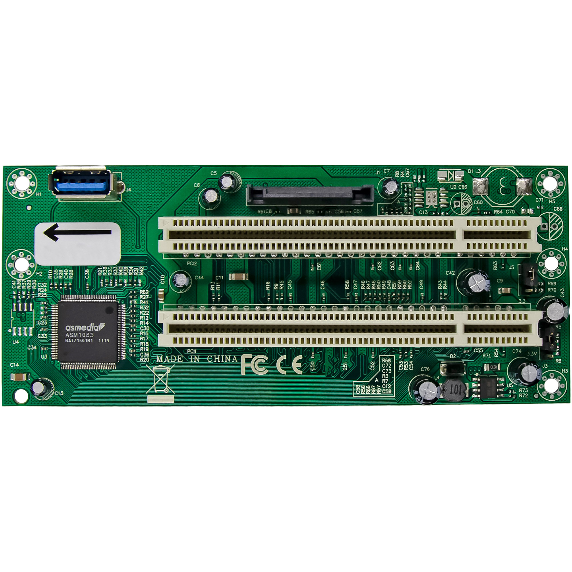 InLine Schnittstellenkarte 76619K PCIe x1 zu 2x PCI 32-Bit inkl. 60 cm Kabel