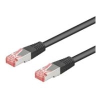 Wentronic Goobay CAT 6 Patchkabel, S/FTP (PiMF), Schwarz, 5 m - LSZH halogenfrei, Kupfer (68700)