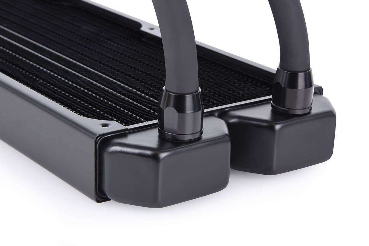 Alphacool NexXxos ST30 Full Copper 240mm Radiator AIO Schwarz