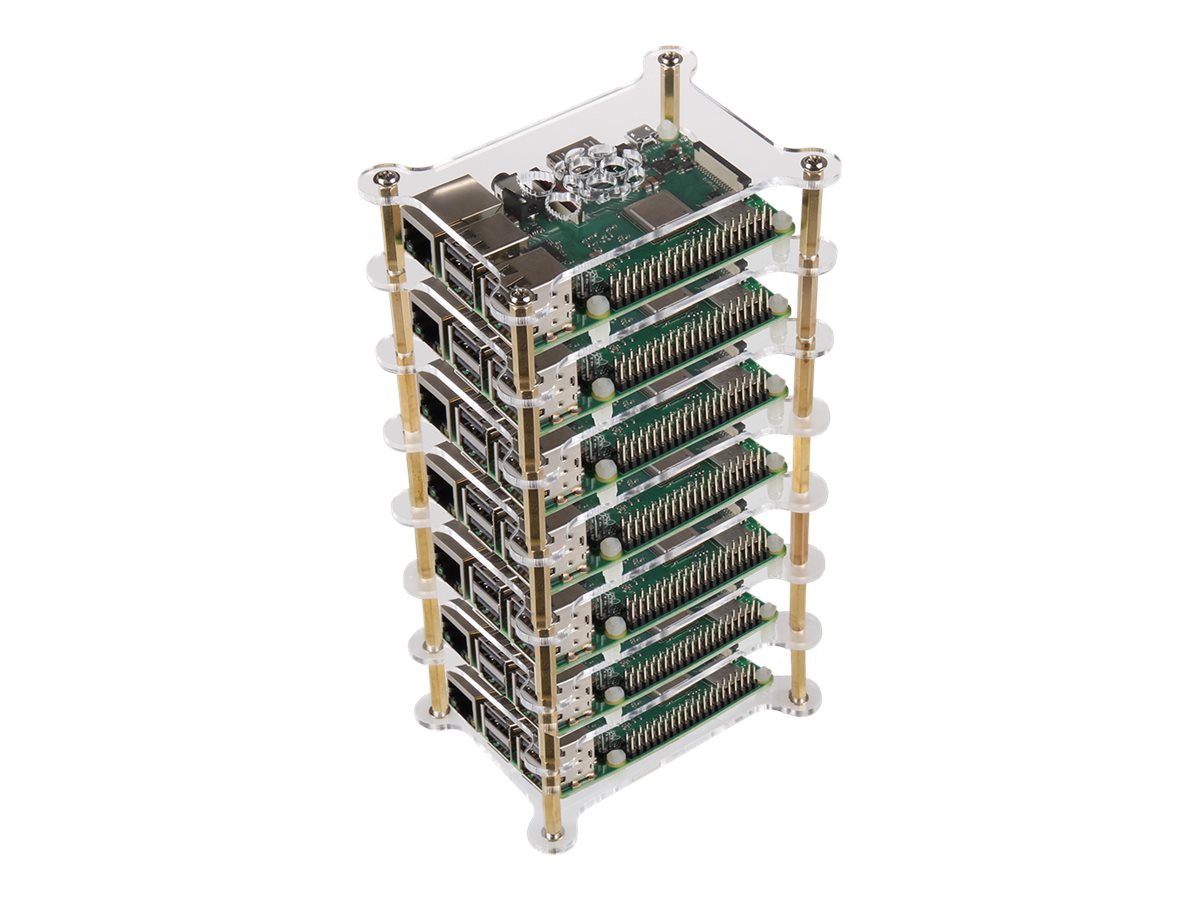 JOY-iT Tower Gehäuse für Raspberry Pi 4 Transparent