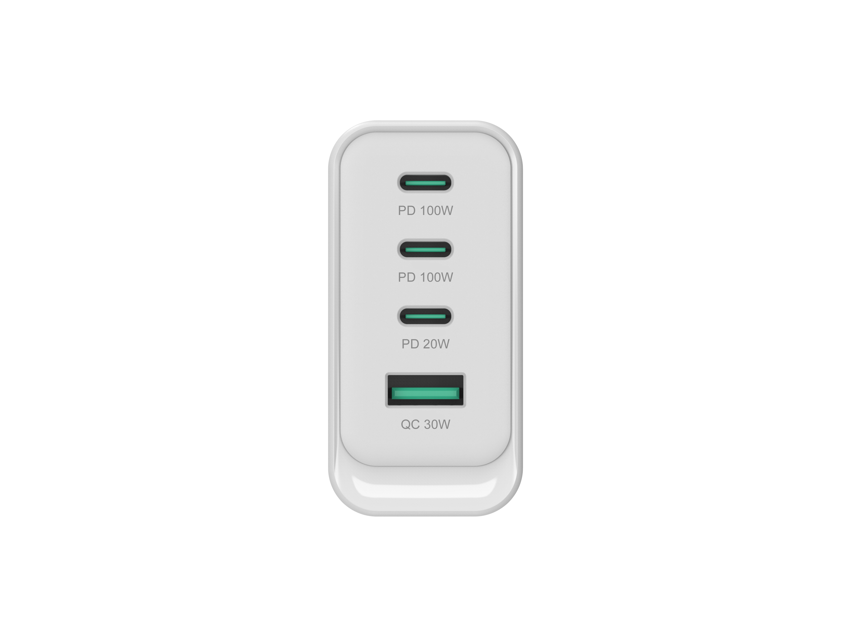 Conceptronic ALTHEA22W100 4-Port 100W GaN USB-PD Ladegerät 3x USB-C 1x USB-A Weiß