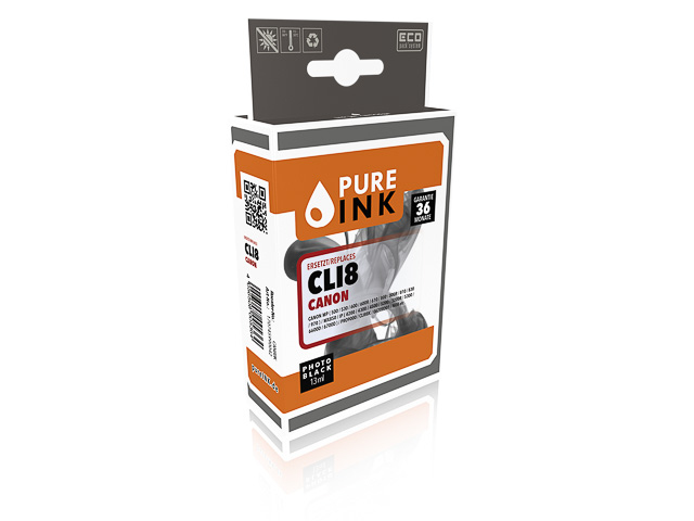 PURE INK Tintenpatrone CAN8BK Kompatibel 13 ml Foto schwarz