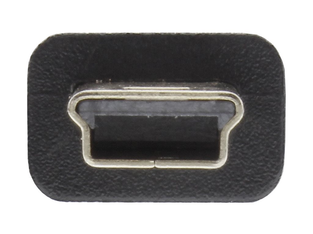 InLine USB 2.0 Mini-Kabel USB A auf Mini-B (5-polig) 0,5 m Schwarz