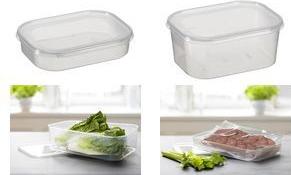 plast team Gefrierdose Helsinki, 3,0 Liter, rechteckig transparent, aus PP, lebensmittelsicher, spülmaschinenfest, - 1 Stück (15110102)