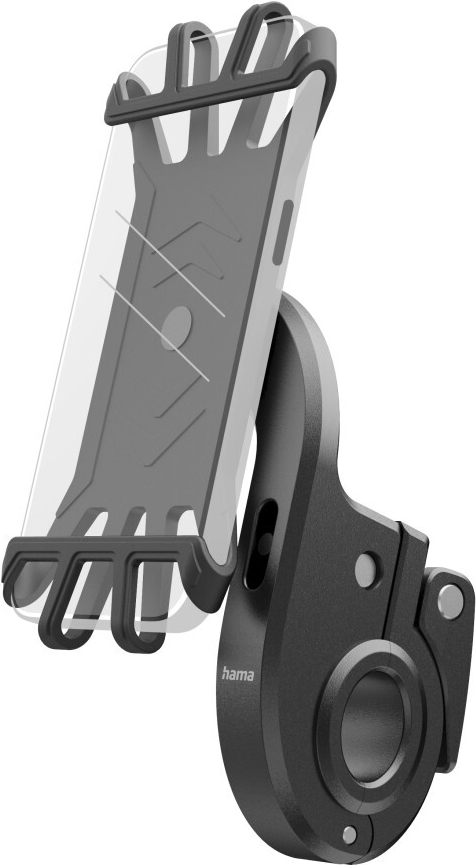 Hama Handyhalterung für E-Bike, schnelle Anbringung, Silikon, drehbar, universal (00201975)