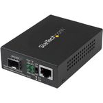StarTech.com Gigabit Ethernet Glasfaser Medienkonverter mit offenem SFP Steckplatz (MCM1110SFP)
