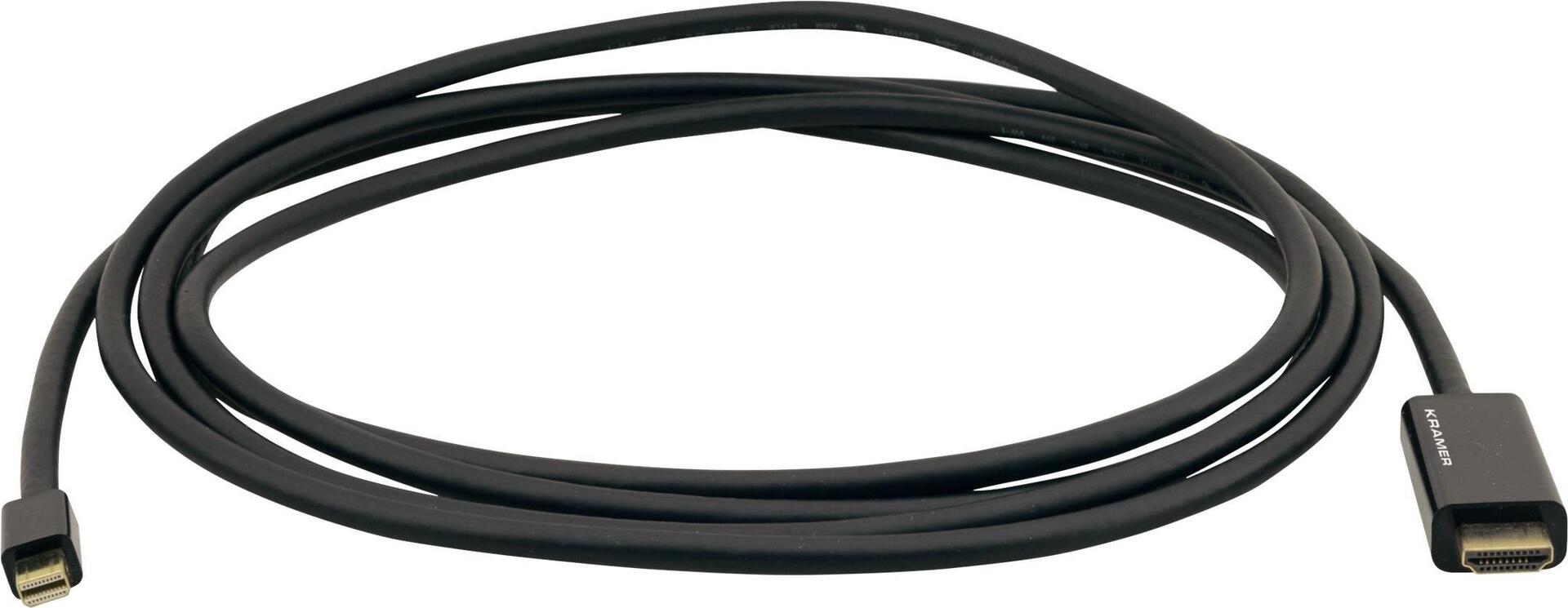 Kramer Electronics C-MDP/HM/UHD-3 Videokabel-Adapter 0,9 m Mini DisplayPort HDMI Typ A (Standard) Schwarz (97-16011003)