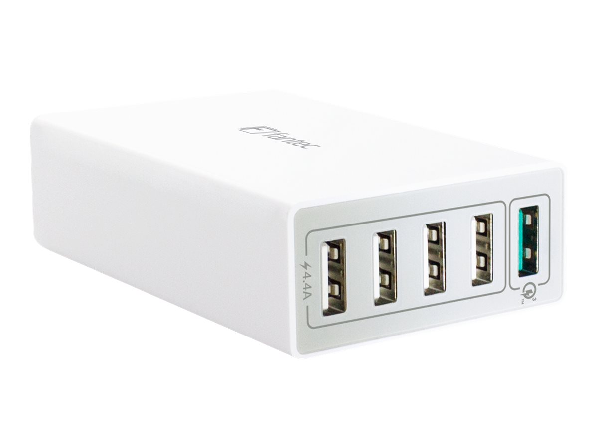 FANTEC QC3-A51 Netzteil 40 Watt Quick Charge 3.0 USB Weiß