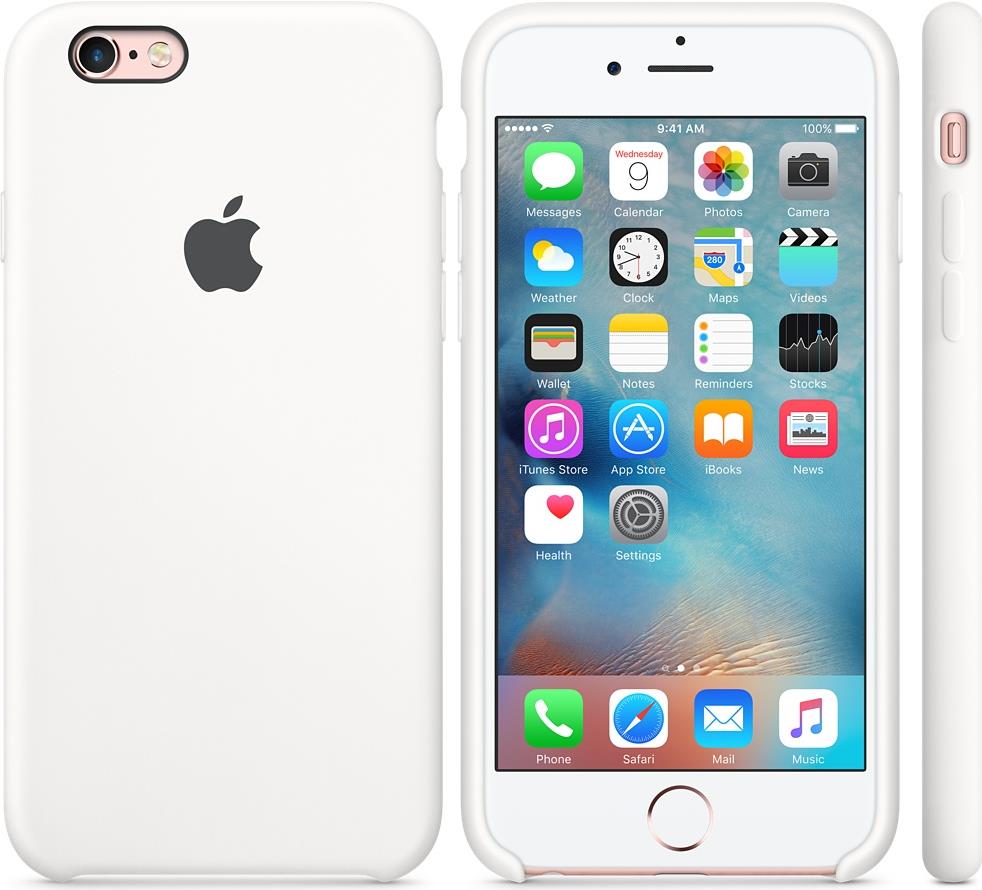 Apple iPhone6s Silikon Case (weiß) (MKY12ZM/A)