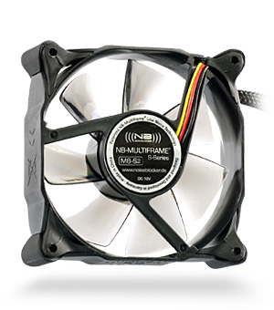 NoiseBlocker Multiframe M8-S2 Gehäuselüfter Schwarz