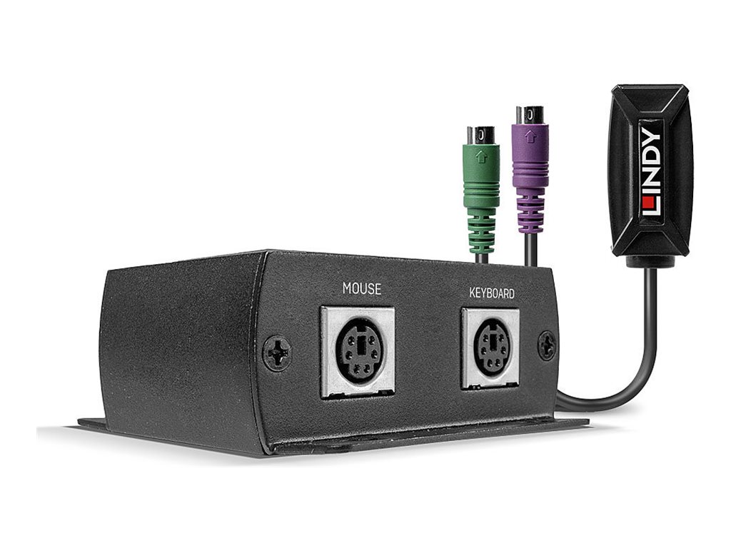 Lindy LINDY 100m PS/2 KM Cat.5e/6 Extender KVM-Extender Schwarz
