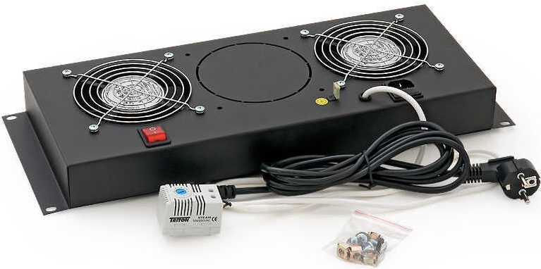 TRITON 48,30cm (19") Belüftungseinheit, 4 HE, 2 x Ventilatoren (RAB-CH-X21-A1) - 1 Stück (RAB-CH-X21-A1)