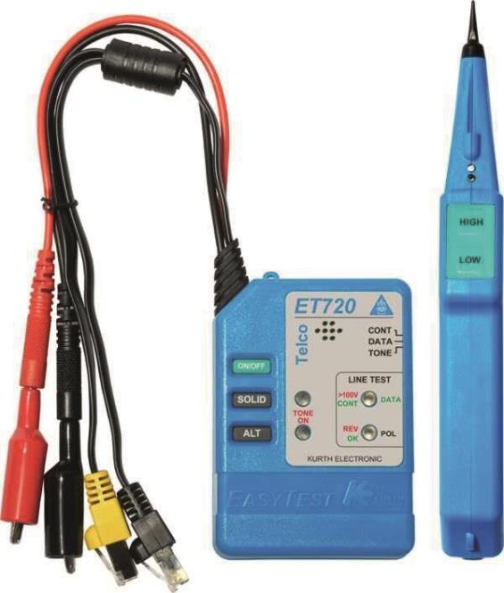GMC-I Gossen KE 701 Telco-Leitungssucher Kit mit Easytest 720 und Probe 410 D170C Blau