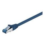 Wentronic Goobay CAT 6a Patchkabel, S/FTP (PiMF), Blau, 0.5 m - LSZH halogenfrei, Kupfer (93656)