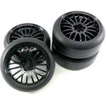 Absima 1 10 Straßenmodell Kompletträder Drift Schwarz 4 St. (2510052)