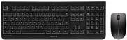 CHERRY DW 3000 - Tastatur-und-Maus-Set - kabellos - 2.4 GHz - Spanisch - Tastenschalter: CHERRY LPK - Schwarz