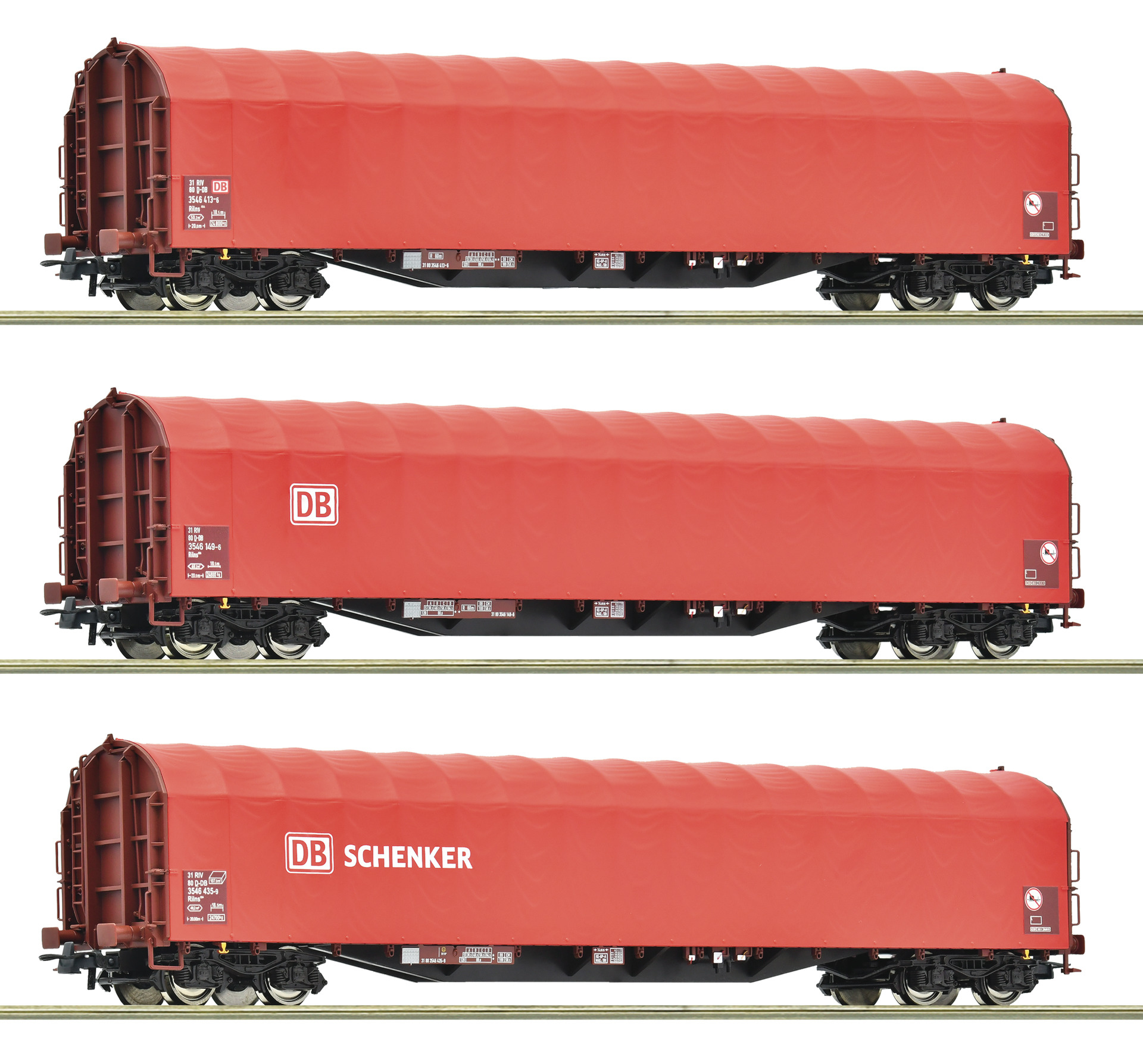 Roco 6600156 Packwagen DC HO 1:87 687 mm Rot