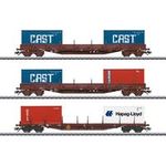Märklin 47119 H0 3er-Set Containerwagen der SNCB (47119)