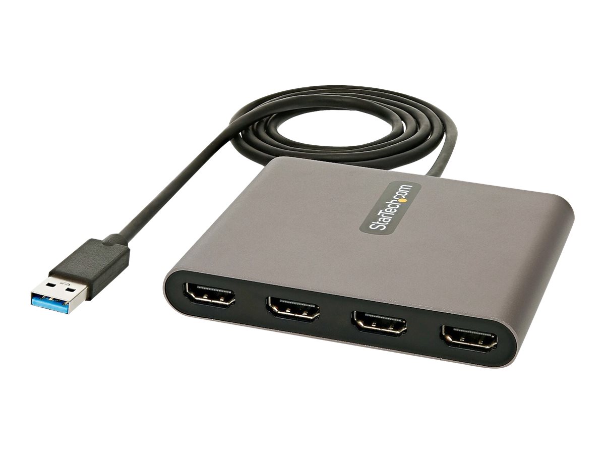 Startech USB32HD4 USB 3.0 Grafikadapter 4x HDMI Space-grau