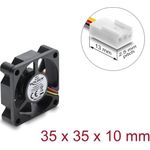 Delock Axiallüfter 12 V DC, 35 x 35 x 10 mm schwarz (67617)