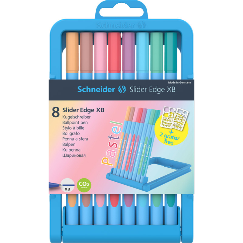 Schneider Schreibgeräte Slider Edge XB Pastell 8 Kugelschreiber Blau