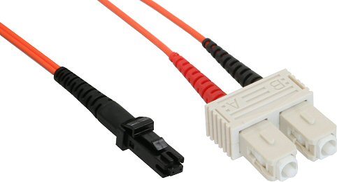 InLine® LWL Duplex Kabel, MTRJ/SC, 50/125µm, 3m (87253)