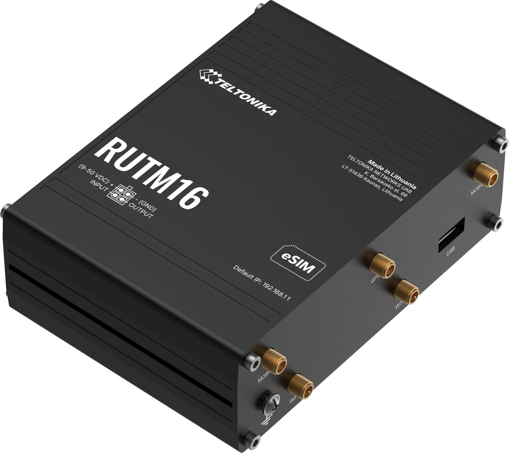 Teltonika RUTM16 Wireless Router Schwarz