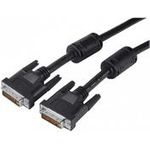 DVI Monitorkabel, Duallink, 24+1pol DVI-D St./St., 10,0 m Zum Anschluss von Monitoren und Beamern mit DVI-Anschluss an DVI-Grafikkarten (127583)