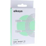 alkaya Speed Flex Datenkabel Geflochten 65W 1m weiss (CL-60006)