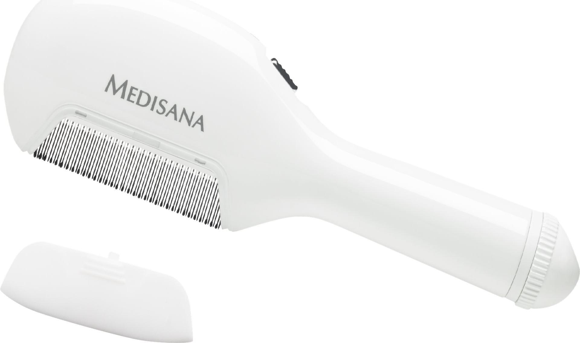 Medisana LC 860 Elektrischer Läusekamm gegen Kopfläuse und Nissen Weiß