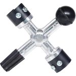 KS TOOLS Batteriepol- und Klemmen-Reinigungsfräser-Kreuz (700.1195)