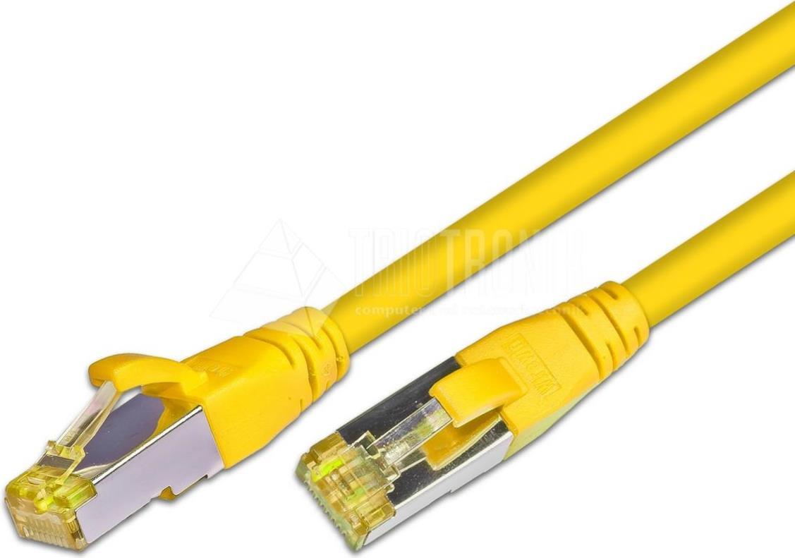 Wirewin KAT6A HQ Patchkabel, S/FTP, LSOH, Lifetime Warranty, gelb RJ45 Patchkabel (PKW-PIMF-KAT6A 10.0 GE)
