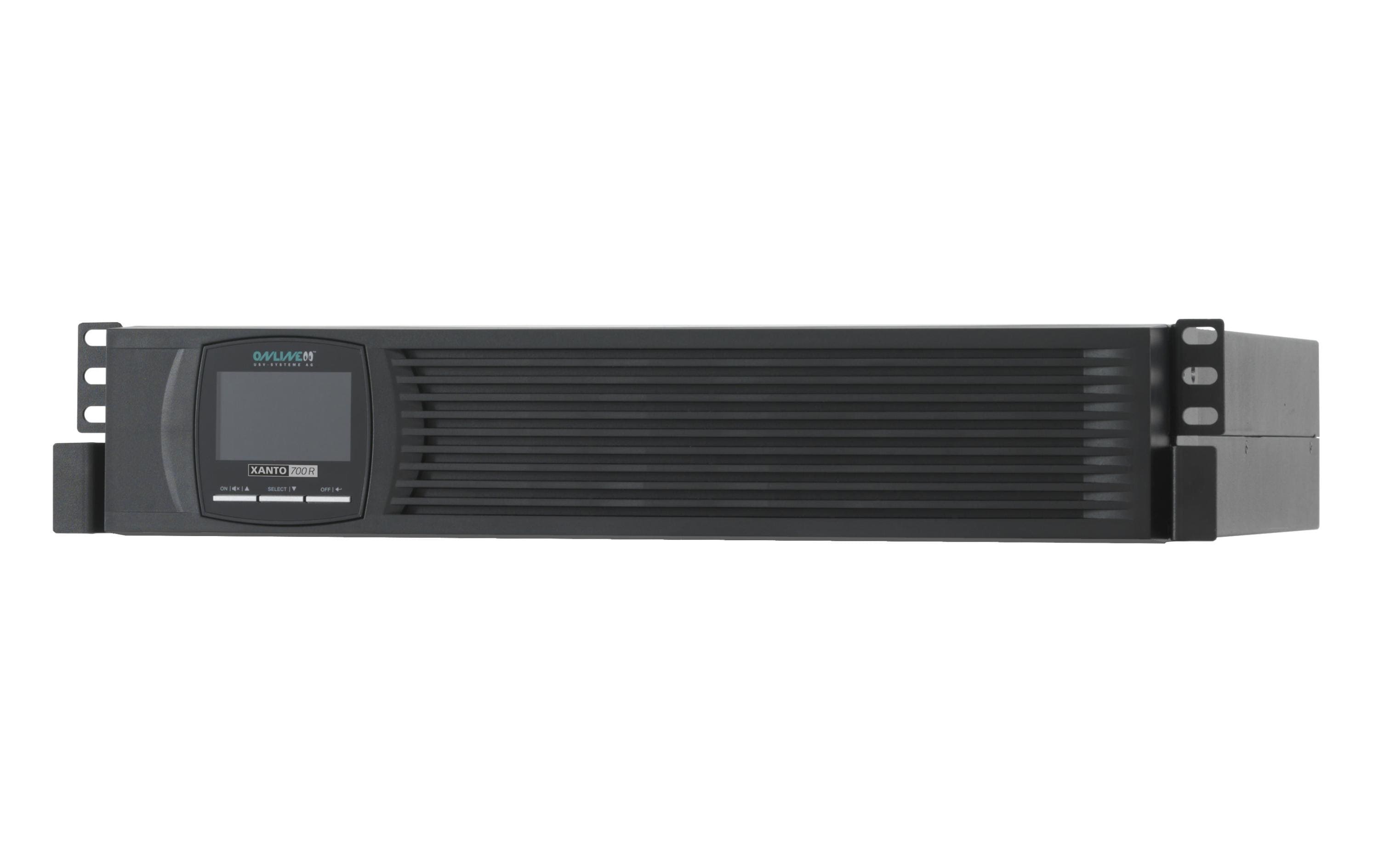 Online USV Systeme XANTO 700R USV 700 VA 700 W 2HE Rack/Tower Schwarz