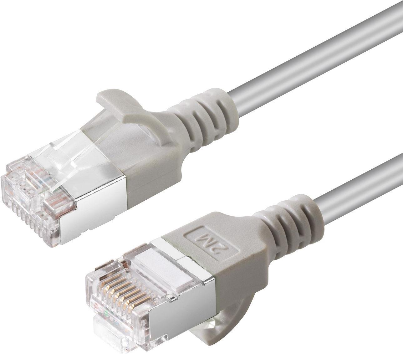 Microconnect V-FTP6A02-SLIM Netzwerkkabel Grau 2 m Cat6a U/FTP (STP) (V-FTP6A02-SLIM)