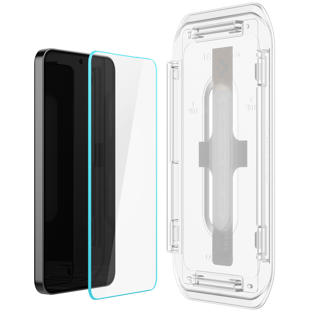 Spigen GLAS.tR EZ Fit Bildschirmschutz für Samsung Galaxy S24 Gehärtetes Glas 2 Stück Transparent