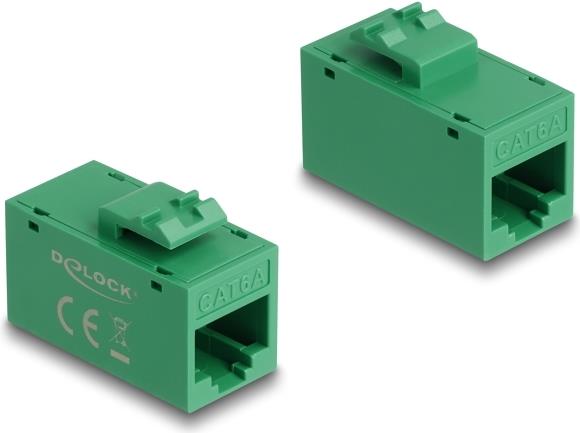 Delock Keystone Modul RJ45 Buchse zu Cat.6A UTP grün (90640)