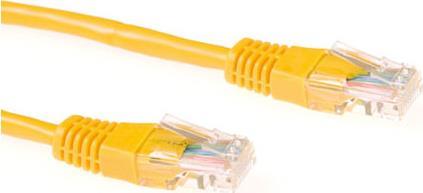 EWENT Yellow 5 meter U/UTP CAT5E CCA patch cable with RJ45 connectors