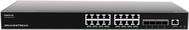 Grandstream Networks GWN7812P Netzwerk-Switch Managed L3 Gigabit Ethernet (10/100/1000) Power over Ethernet (PoE) Grau (GWN7812P)