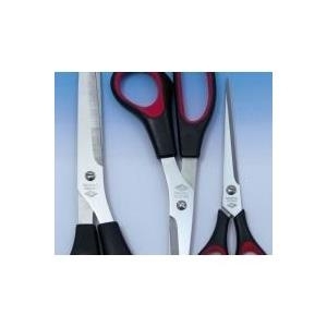 WEDO Universalscheren-Set, 3-teilig, Länge: 160-210-255 mm spitz, Farbe: schwarz-rot, aus poliertem rostfreiem Edel- (976 3)