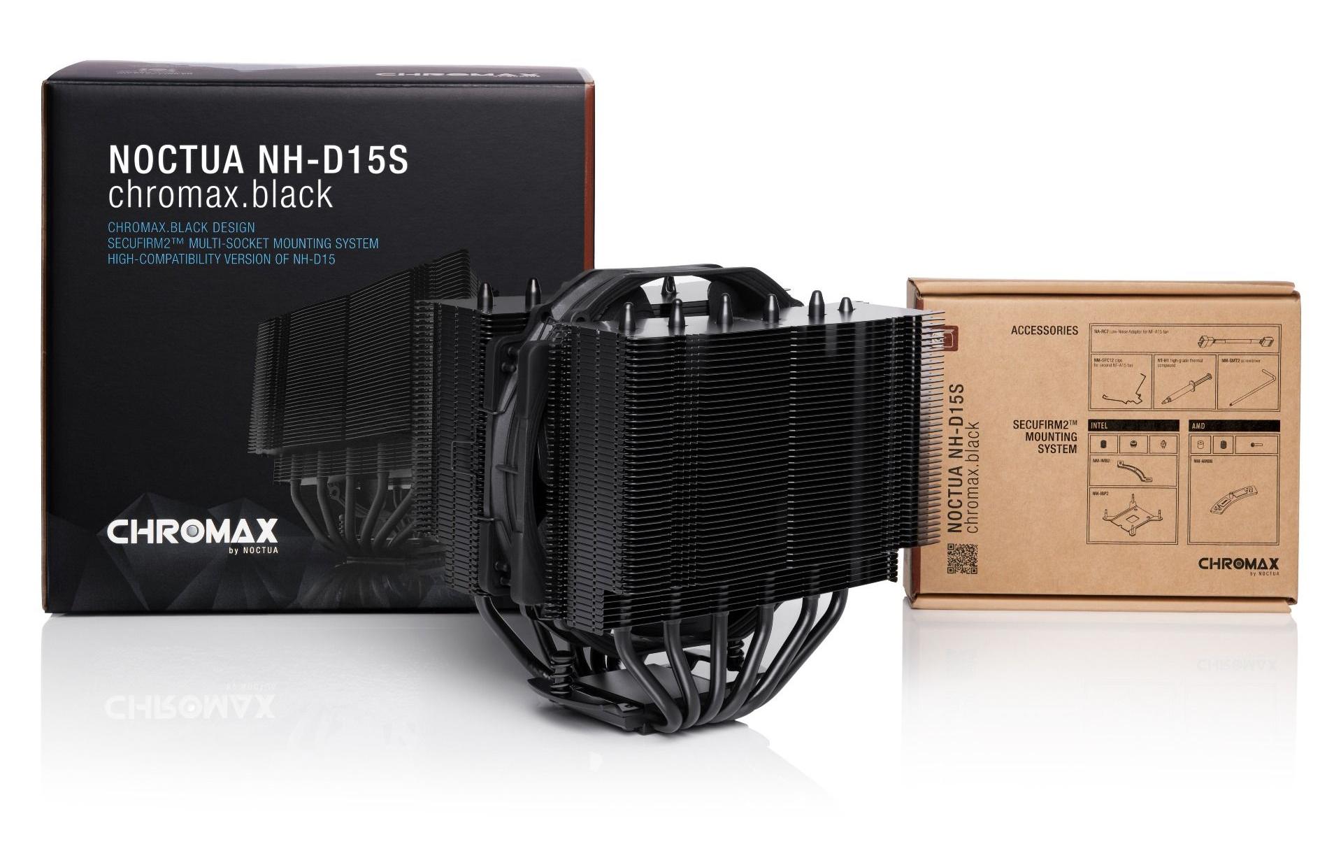 Noctua NH-D15S chromax.black CPU-Kühler 14 cm Schwarz