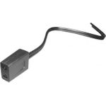 IT-BUDGET Lüfter Anschlusskabel für 230V Ventilatoren - Doppel-Flachstecker an offene Enden (LZ120)